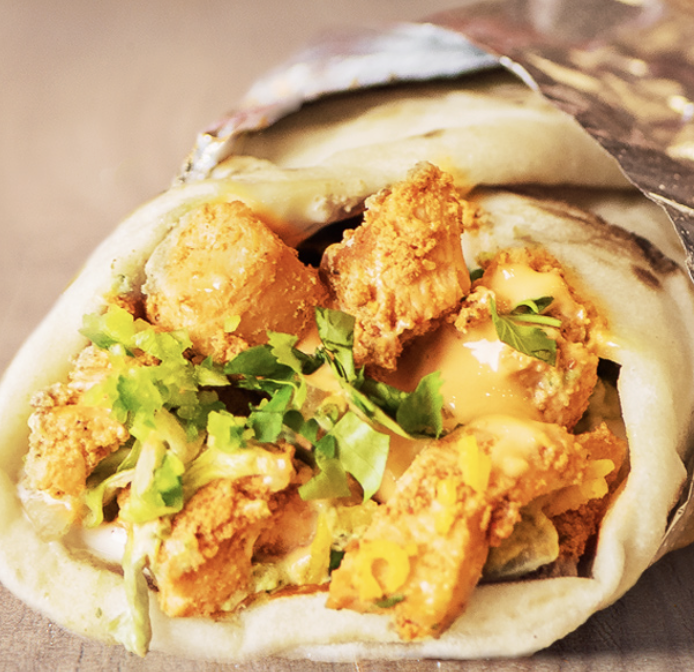 Chicken Naan Wrap